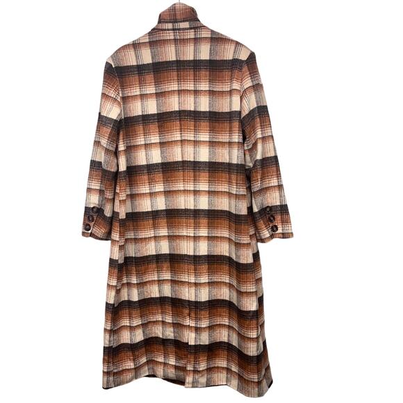 Pretty Little Thing Plus Size Wool Oversized Duster Coat Size 14 - Picture 2 of 15